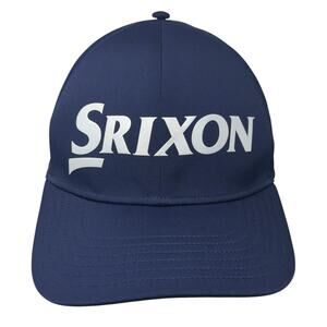 Srixon Spell Out Strapback Hat Blue One Size Adjustable Laser Cut Outdoor